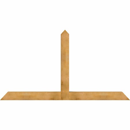Ekena Millwork Portland Rough Sawn Timber Gable Bracket, Western Red Cedar, 96"W x 52"H x 6"D x 6"F, 13/12 Pitch GBW096X52X0606POR00RWR